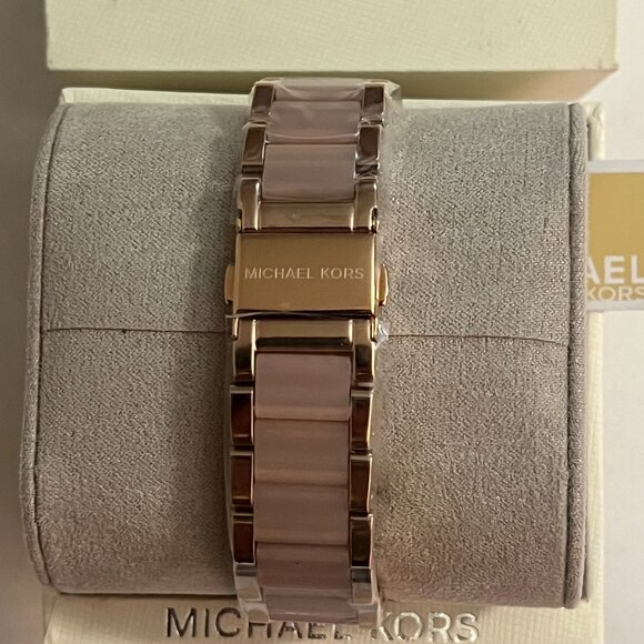 Parker Rose Gold-Tone Blush Acetate Watch NEW - Picture 4 of 5